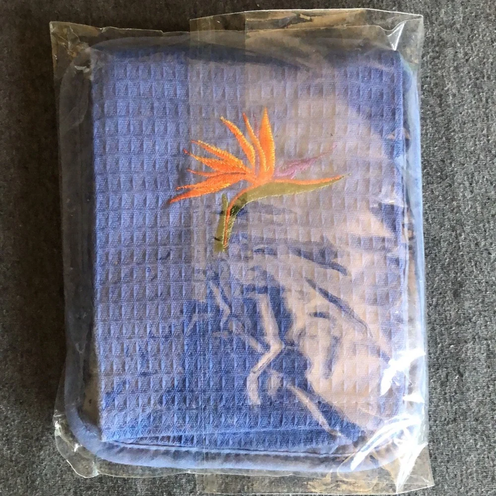 Bird of Paradise Pot Holder and Hand / Tea Towel Set