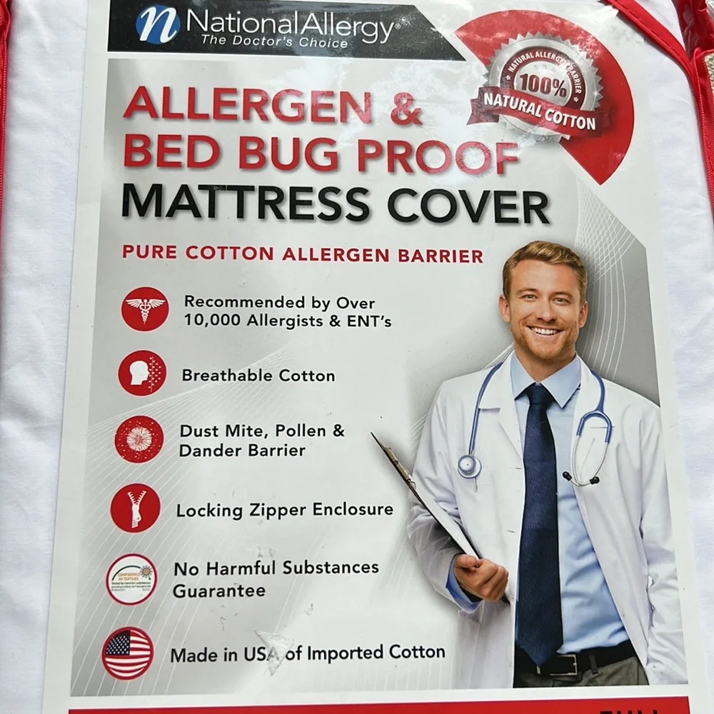 Allergen and Bed Bug Proof Mattress Cover.