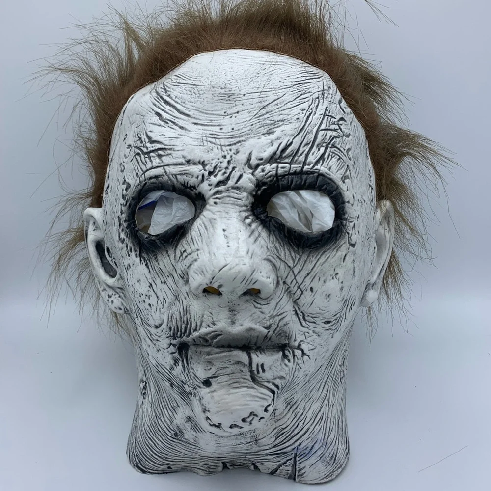 Michael Myers Mask Halloween Cosplay Latex Full Head & Hair Adult One Size
