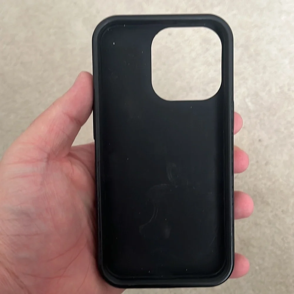 iPhone 13, all black solid case