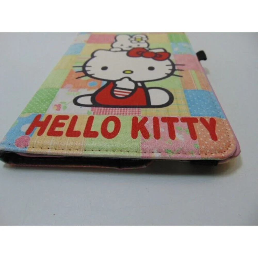 Hello Kitty Folding Tablet Case Multicolored Patchwork --Adorable