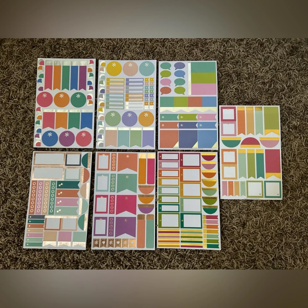 Erin Condren 7 Sheet Sticker Bundle #3 of 5