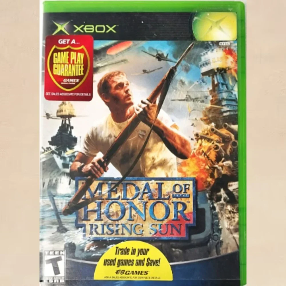 Medal of Honor Rising Sun Microsoft Original XBOX Game Case Manual Included GUC