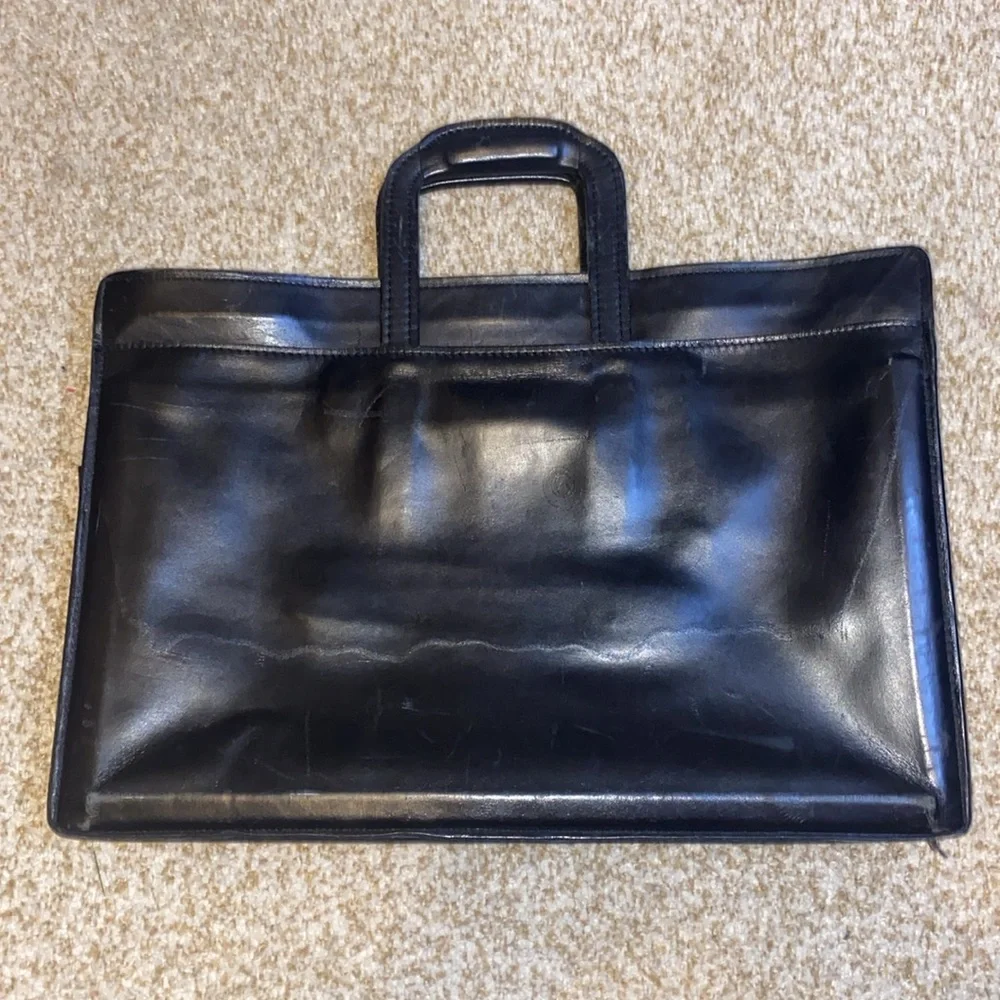 hartmann black leather