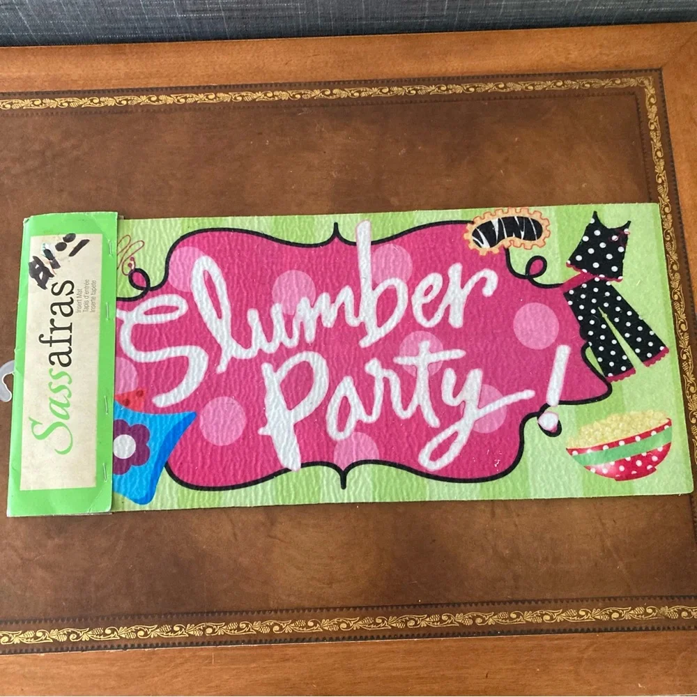 Sassafras Evergreen Insert Mat Slumber Party “NWT”, 22 x 1 x 10
