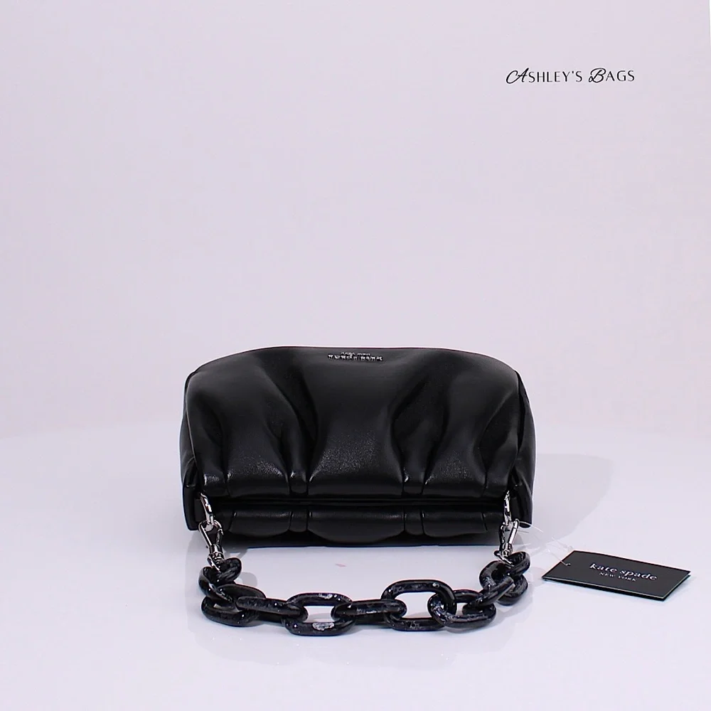 Kate Spade Souffle Crossbody In Black