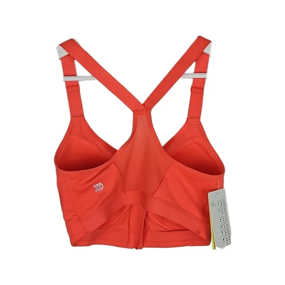 NEW 34D Orange Sports Bra High Support NWT