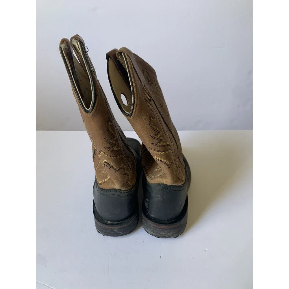 Cody‎ James 2D Ryder Cowboy Boots Square Toe Brown Western