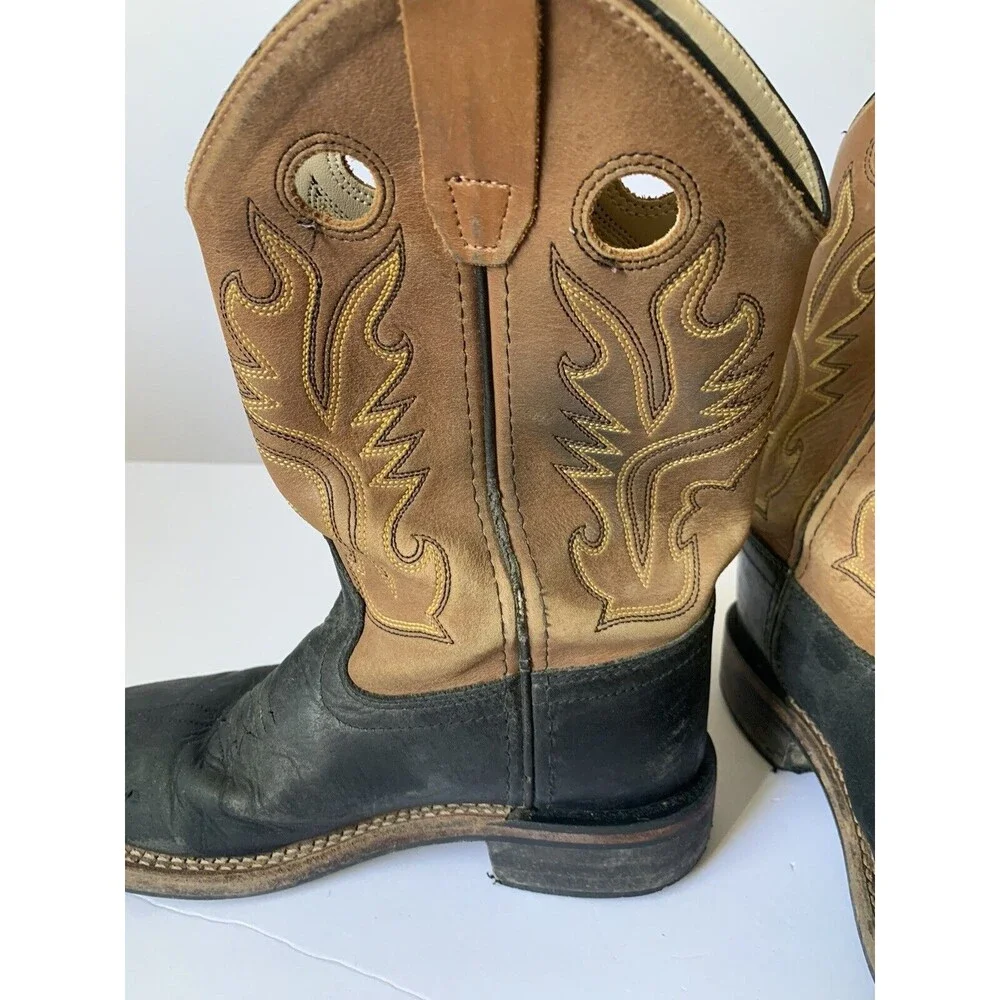 Cody‎ James 2D Ryder Cowboy Boots Square Toe Brown Western