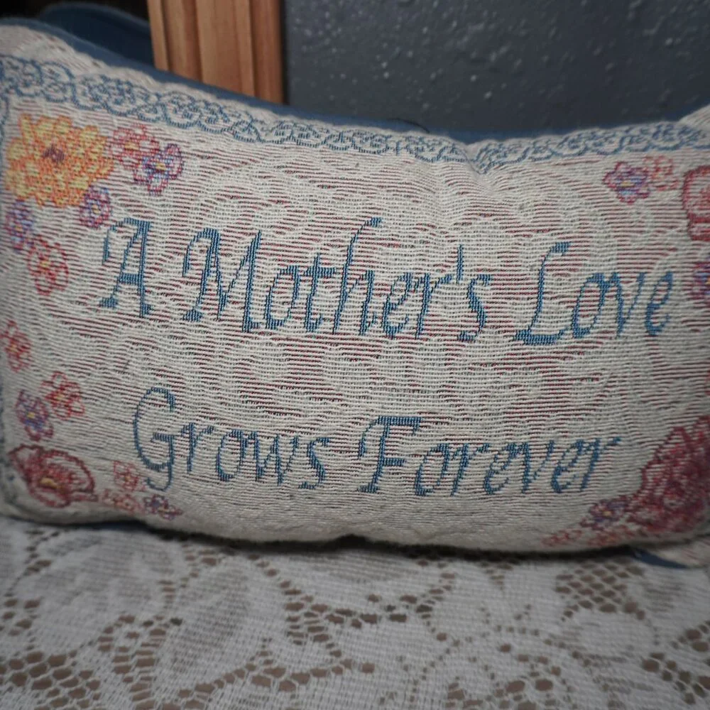 Vintage Unbranded Tapestry Floral Multicolor Rectangle Small Pillow