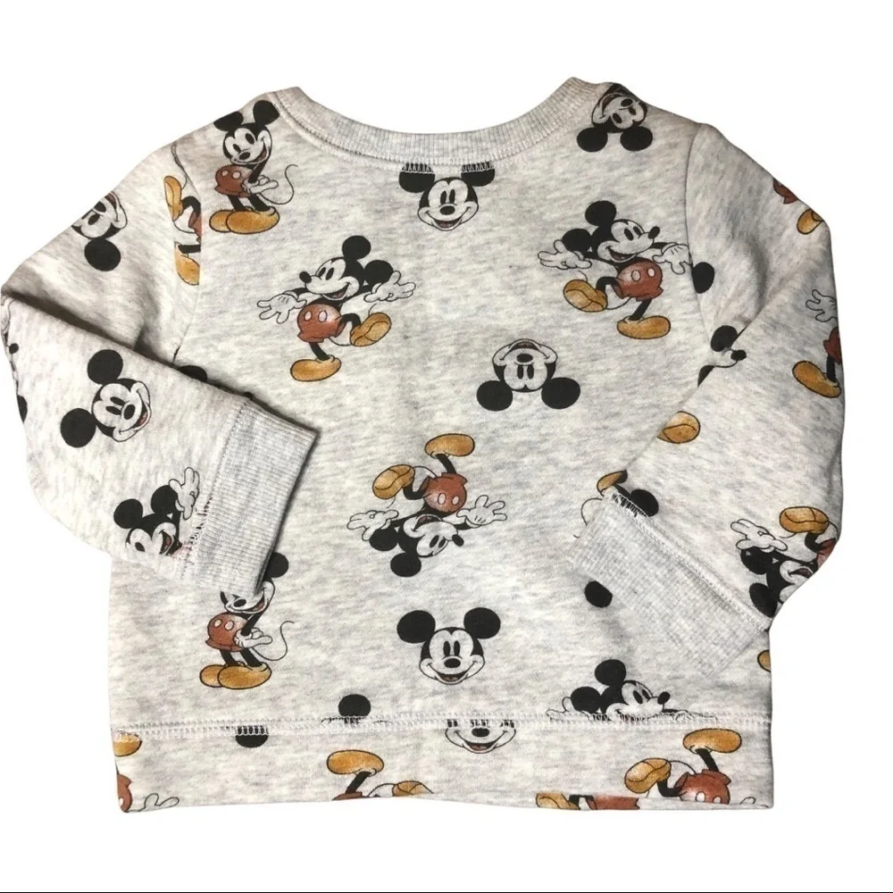 Disney Jumping Bean 6M Mickey Mouse Gray Long Sleeve
