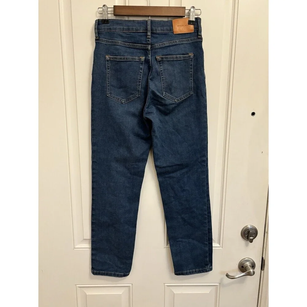 Everlane Women's High Rise Stretch Jeans Medium Wash Size 26 Blue Denim