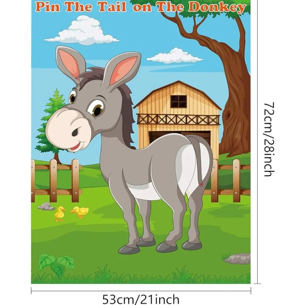 NEW Pin the Tail on the Donkey Party Game