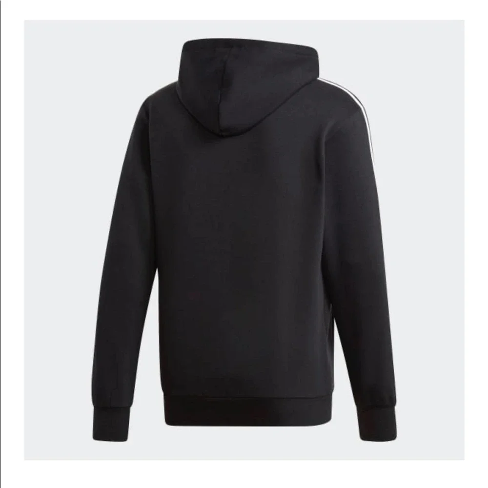 Adidas Black 3 Stripe Pullover Sweatshirt Unisex