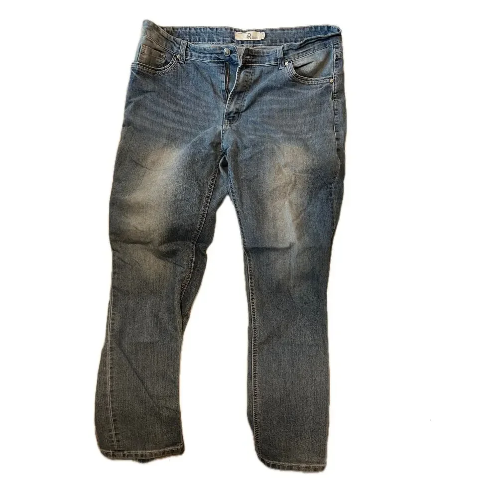 Refinery Republic Straight Leg Blue Jeans Mens 40x32