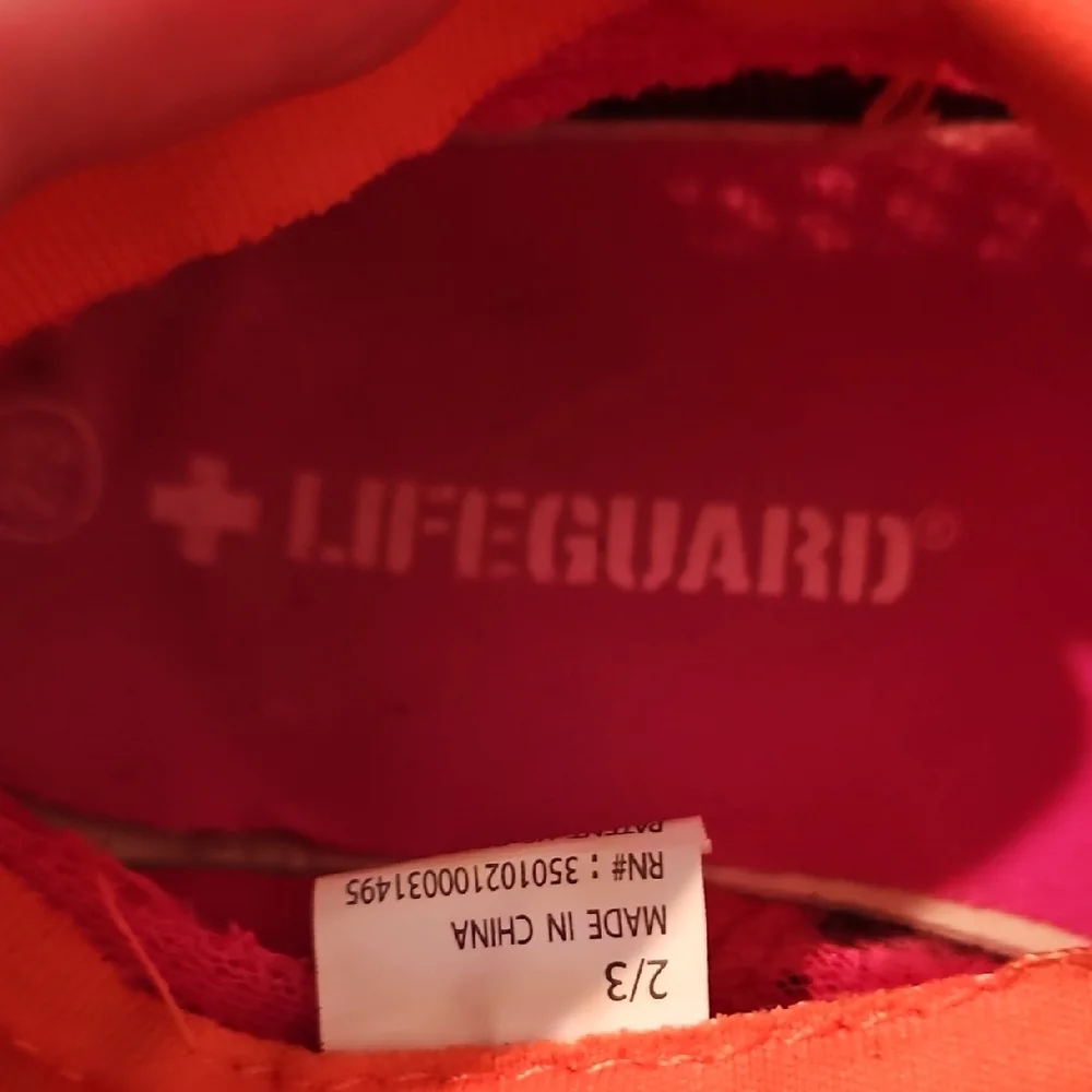 Kids Pink and Orange Mesh Slip-On Water Shoes Size 2/3