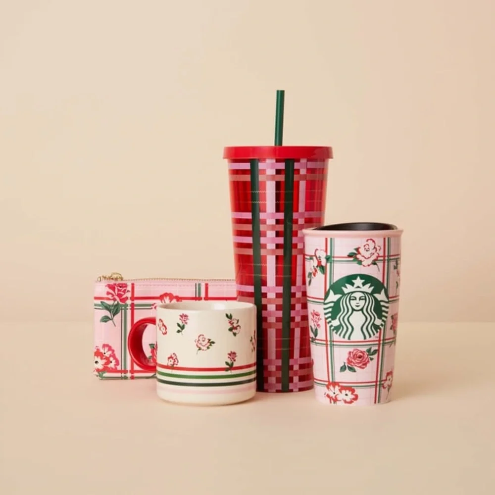 Starbucks + ban.do Floral Striped Mug
