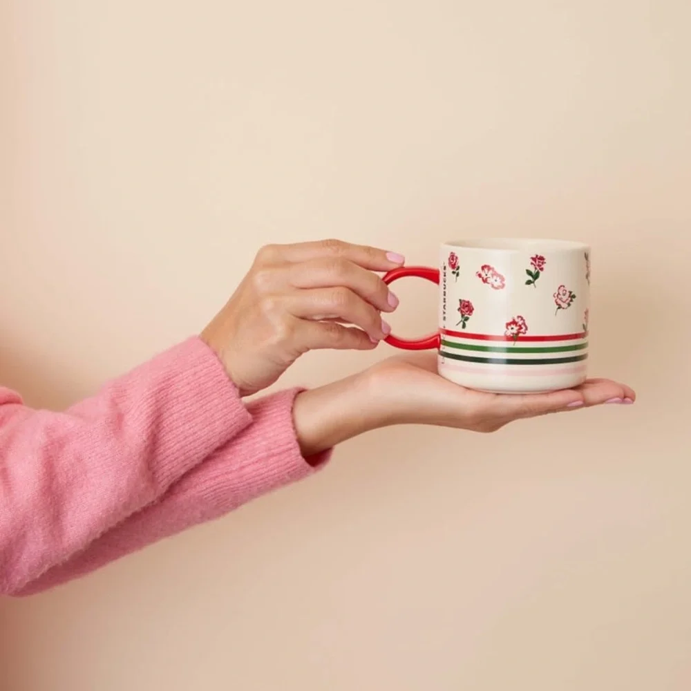 Starbucks + ban.do Floral Striped Mug