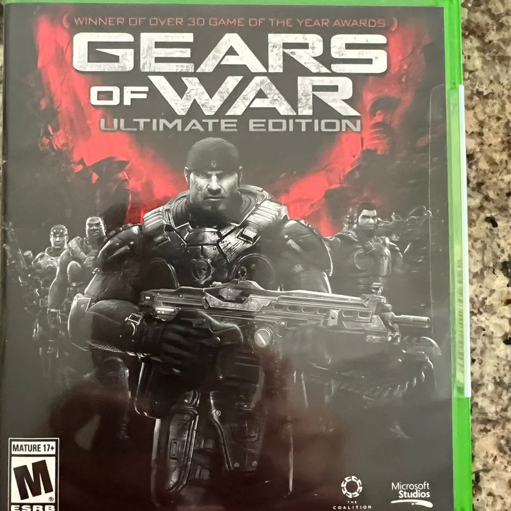 Microsoft Gears of War Ultimate Edition - Red and Black Cover
