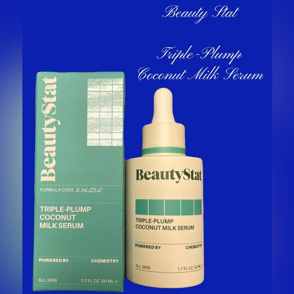 Triple-Plump Coconut Milk Serum in Mint Green and Cream