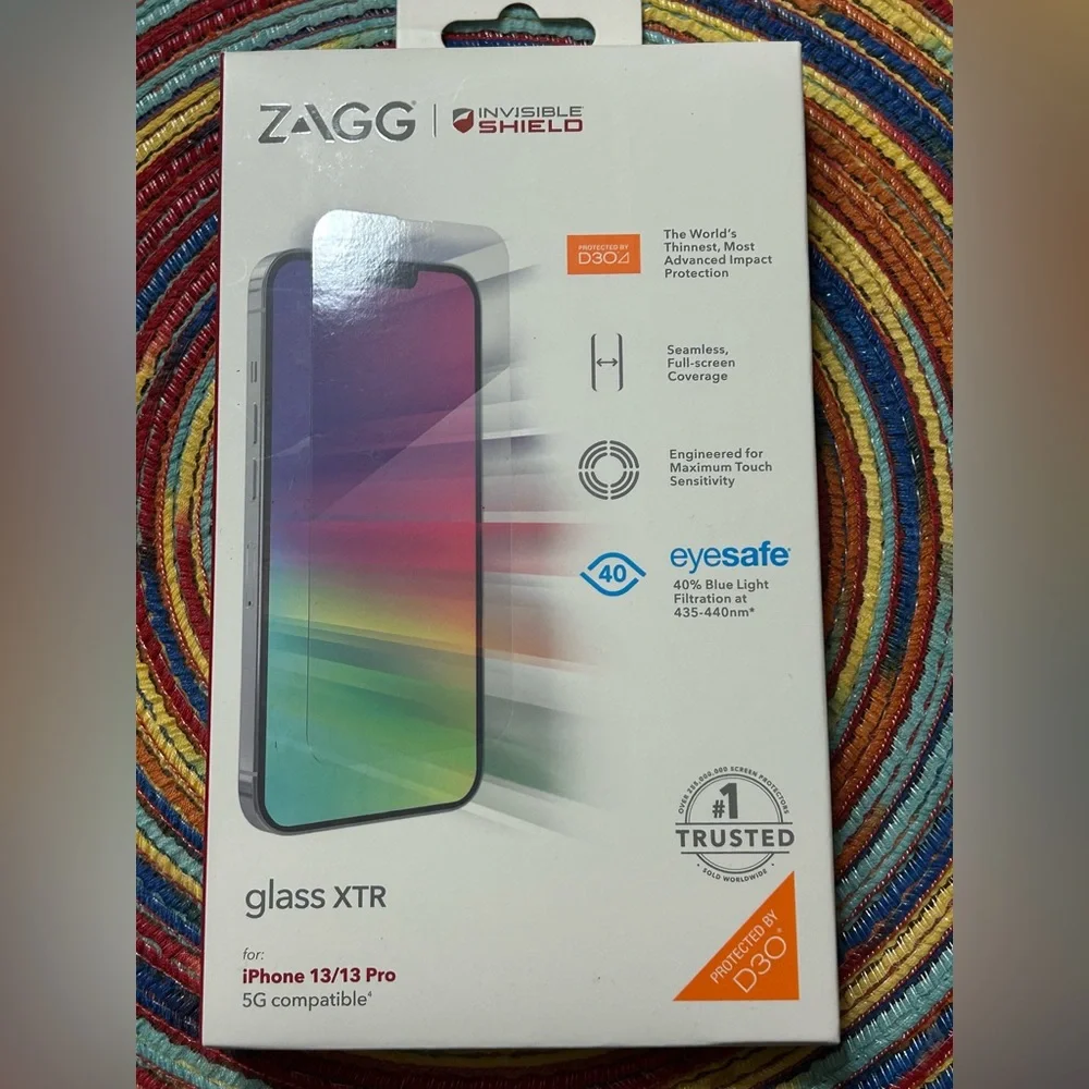 ZAGG InvisibleShield Glass XTR Screen Protector for iPhone 13/13 Pro
