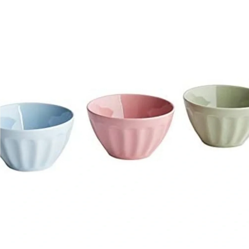 Pier 1 3pc Mini Ceramic Prep Bowl Set