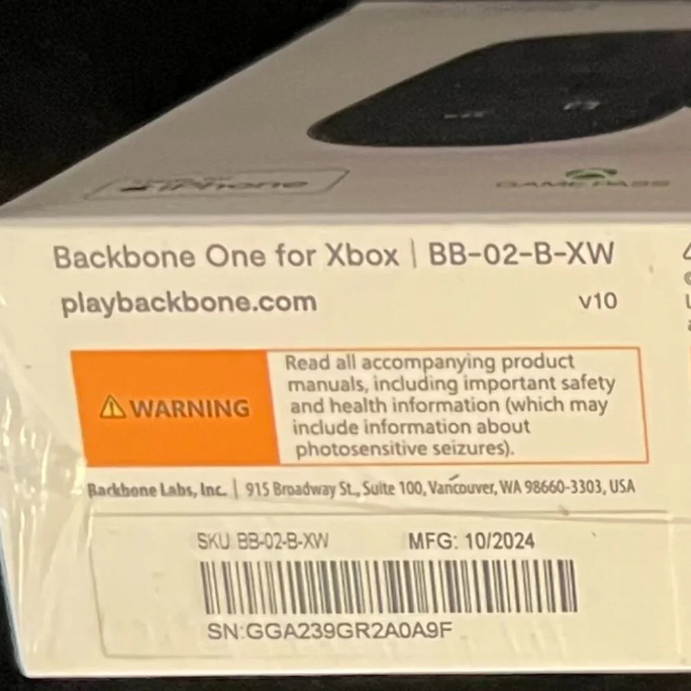Backbone new sealed