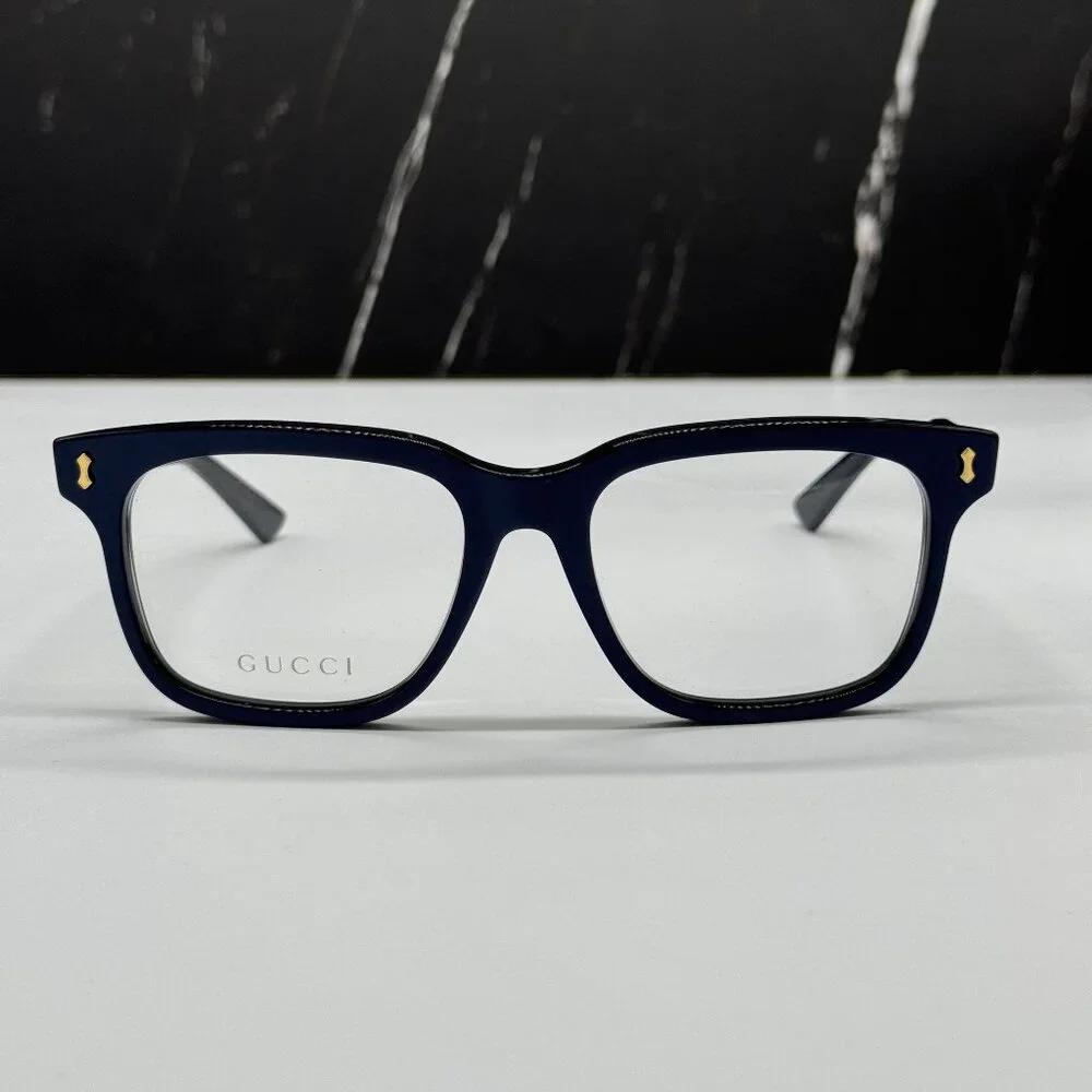 NEW GUCCI GG1265O 005 BLUE MEN EYEGLASSES GUCCI