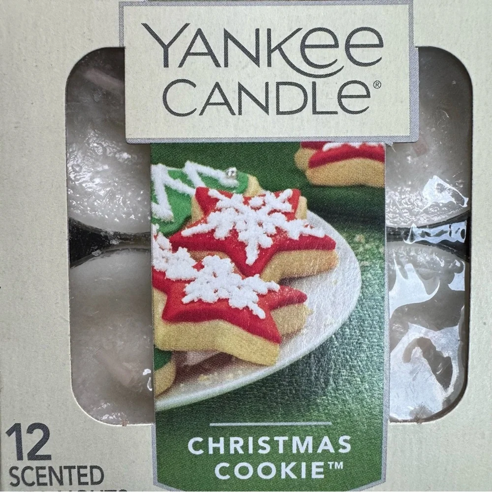 Yankee Candle Christmas Cookie Scented Tea Lights - Cream 12 ct 🕯️