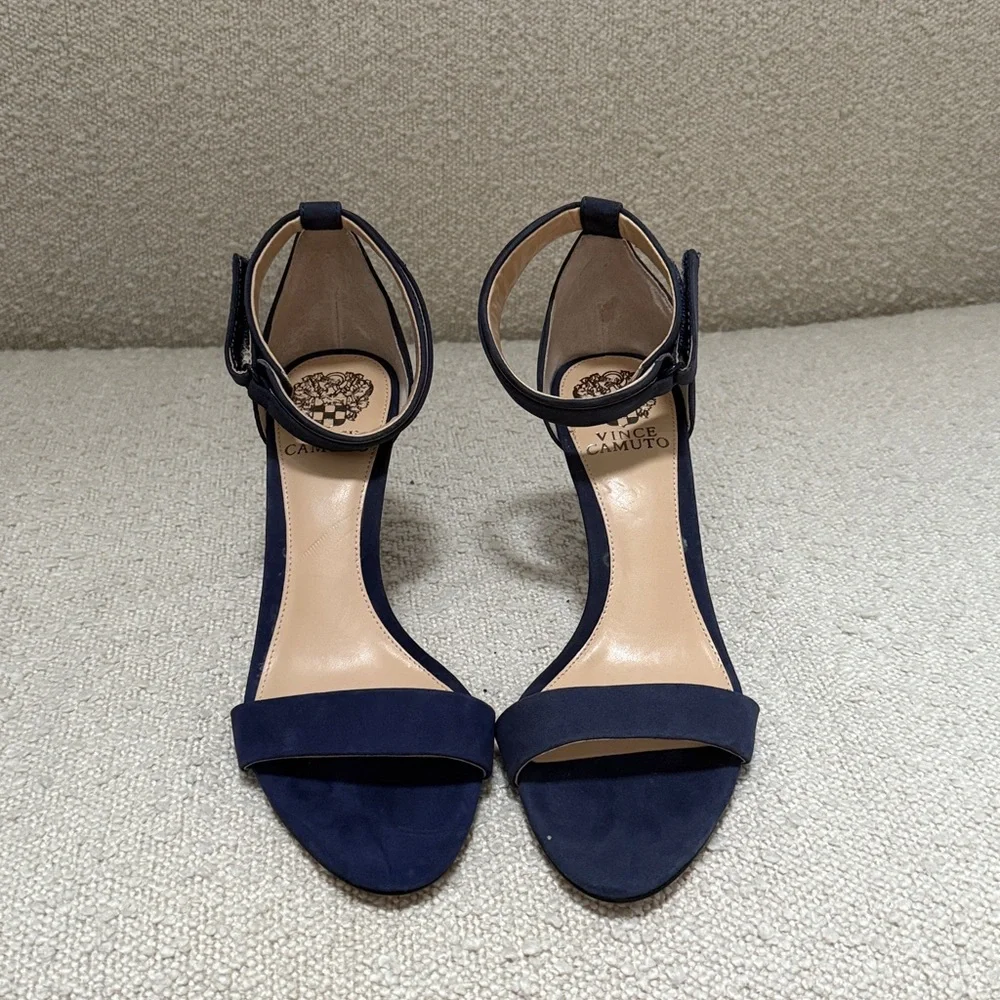 Vince Camuto Midnight Blue Ankle Strap Sandals