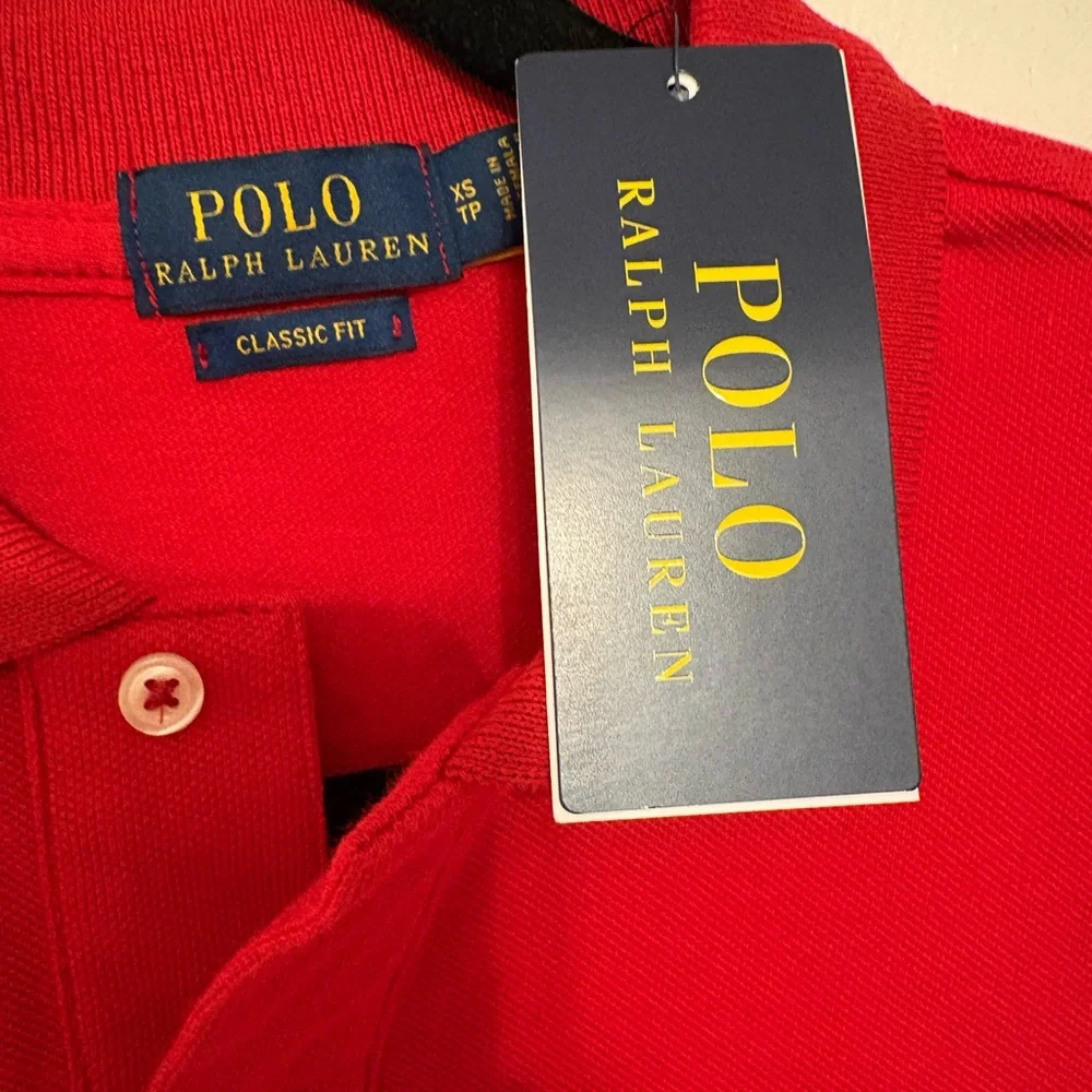 Ralph Lauren Men's Bright Red Polo Shirt