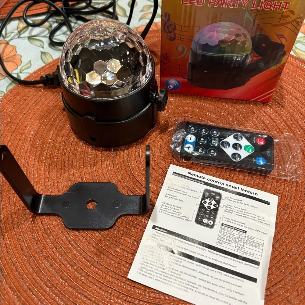 TWO LED Party Lights with Multicolor Effects NWT