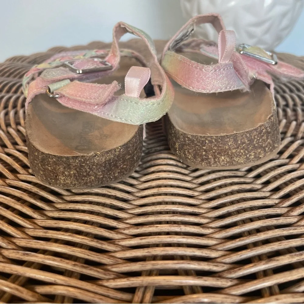 Oshkosh Girl Rainbow glitter sandals size 10m