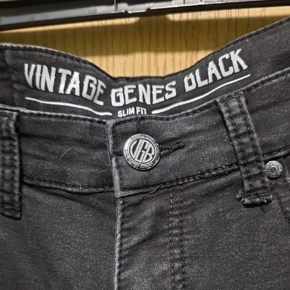 Vintage Black Straight Men's Jeans