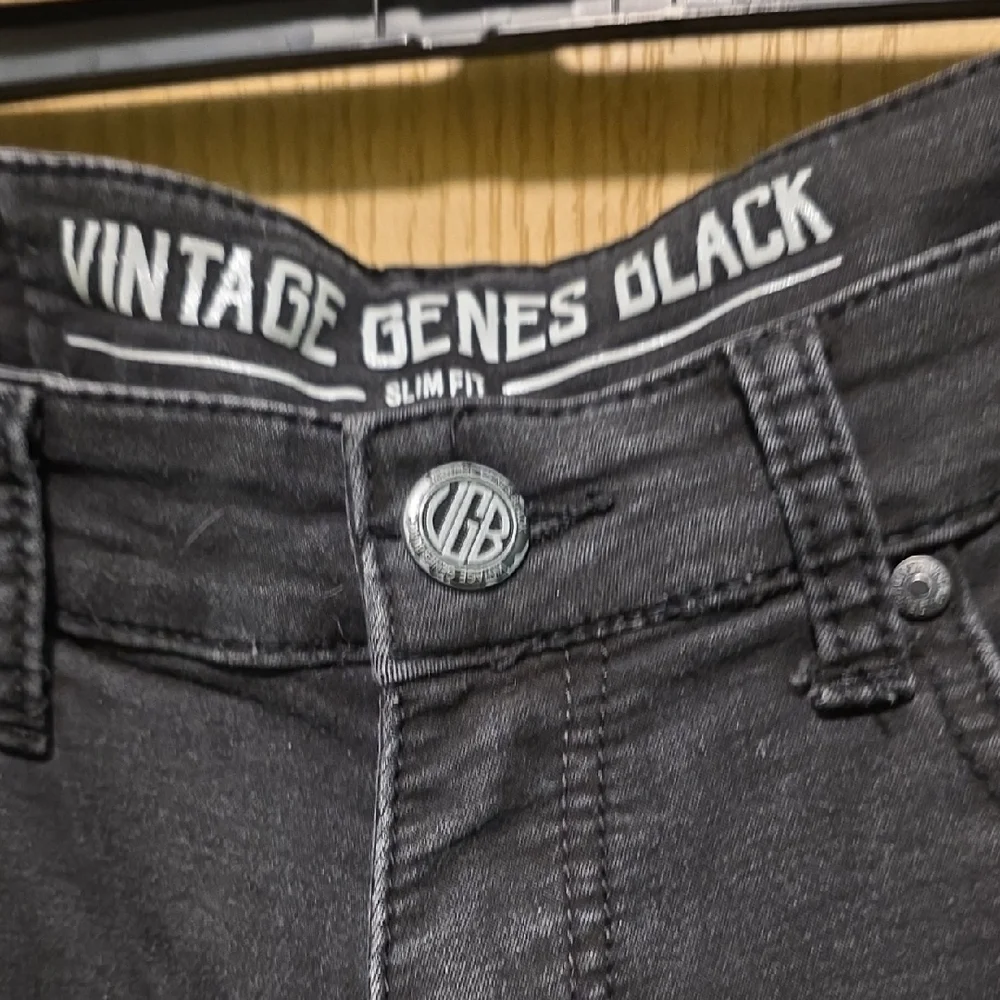 Vintage Black Straight Men's Jeans