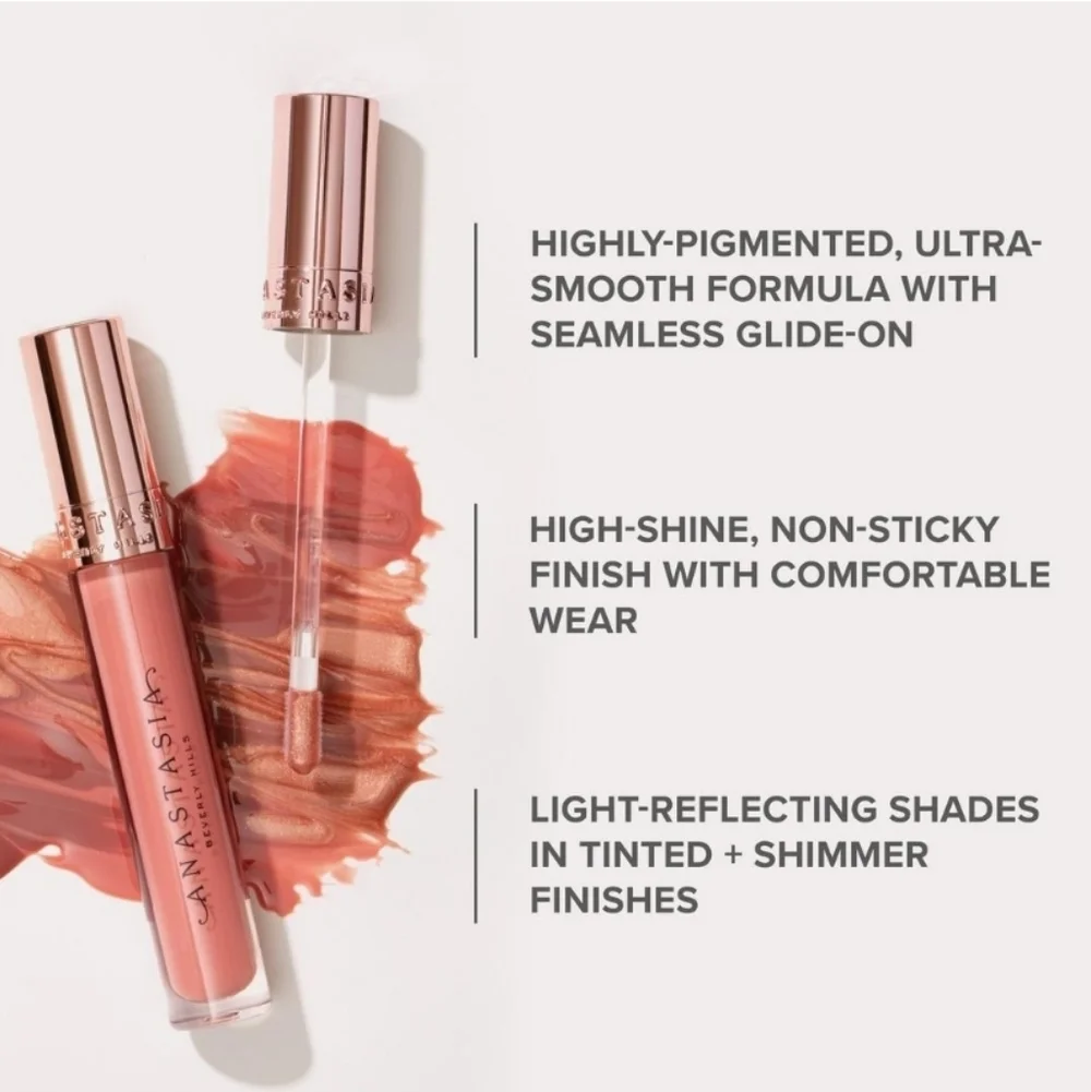 Butterscotch Anastasia Beverly Hills Lip Gloss Peachy Beige Brand New In Box