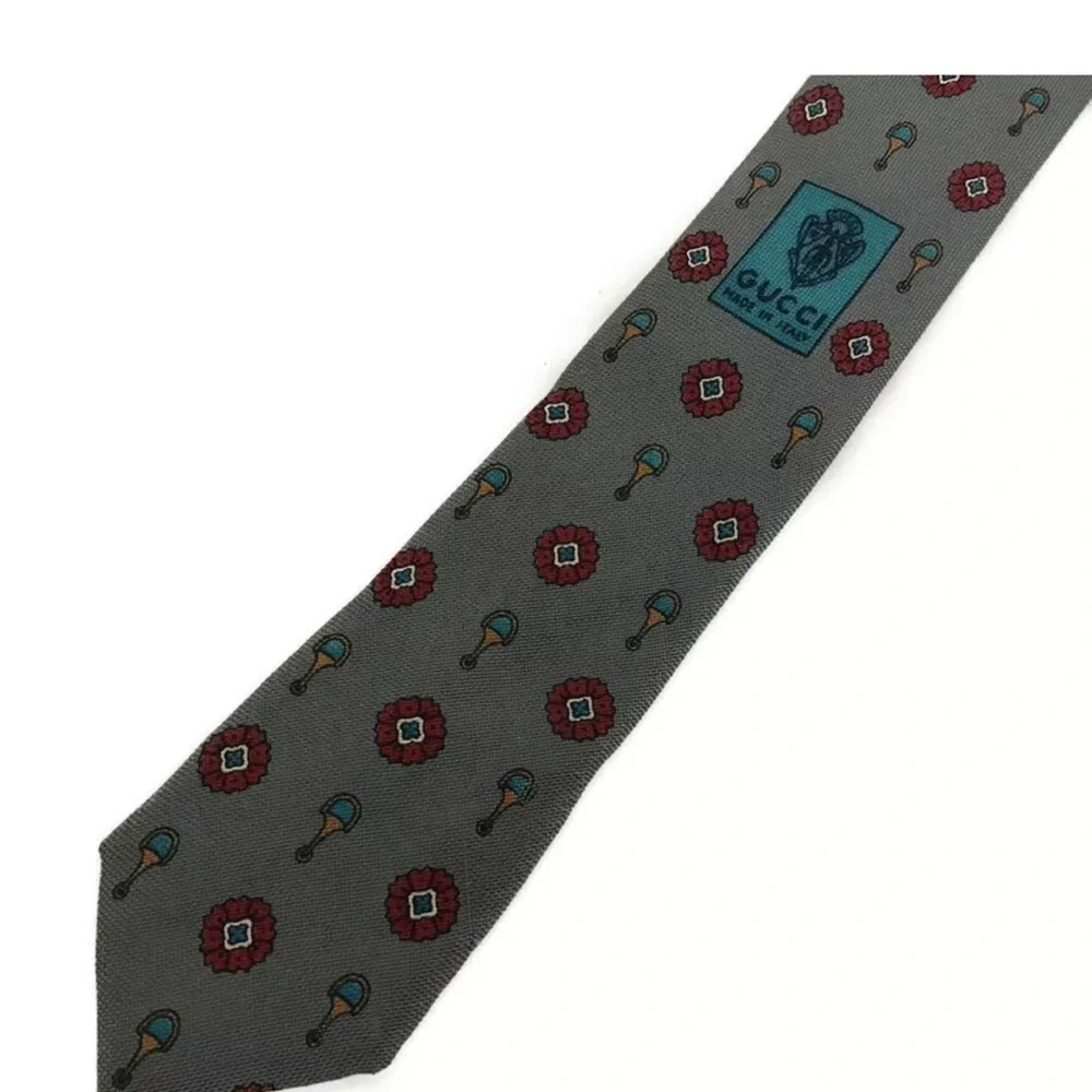 Authentic GUCCI Silk 100% Tie MultiColor