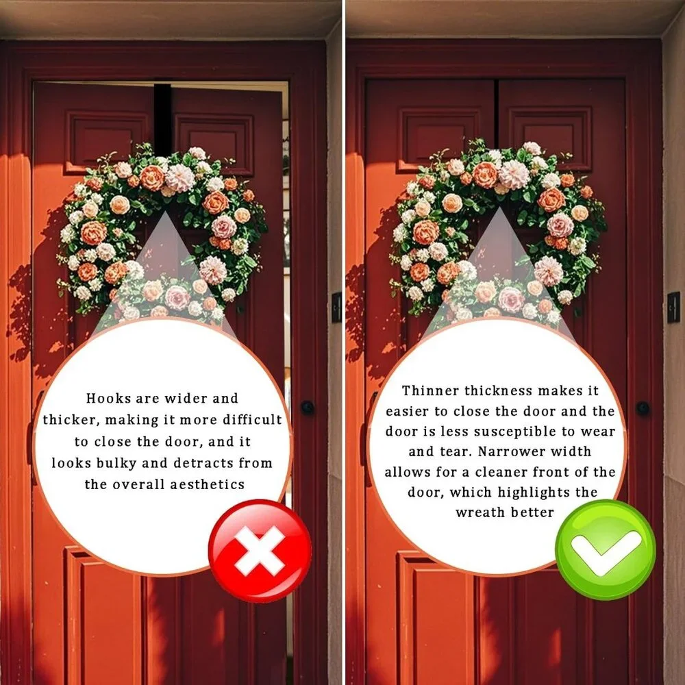 Versatile 12-Inch Wreath Hangers - Perfect for Holiday Or Year-Round Use