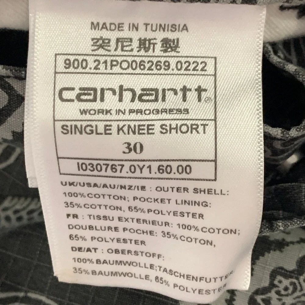 Carhartt brand size