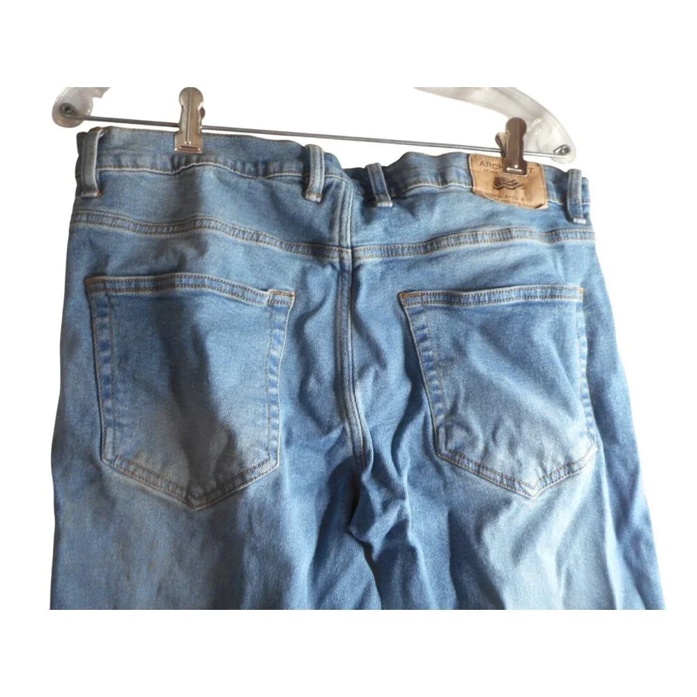 Straight Leg slim fit Architect Jean Co  Jeans Size 34 x 32  medium wash