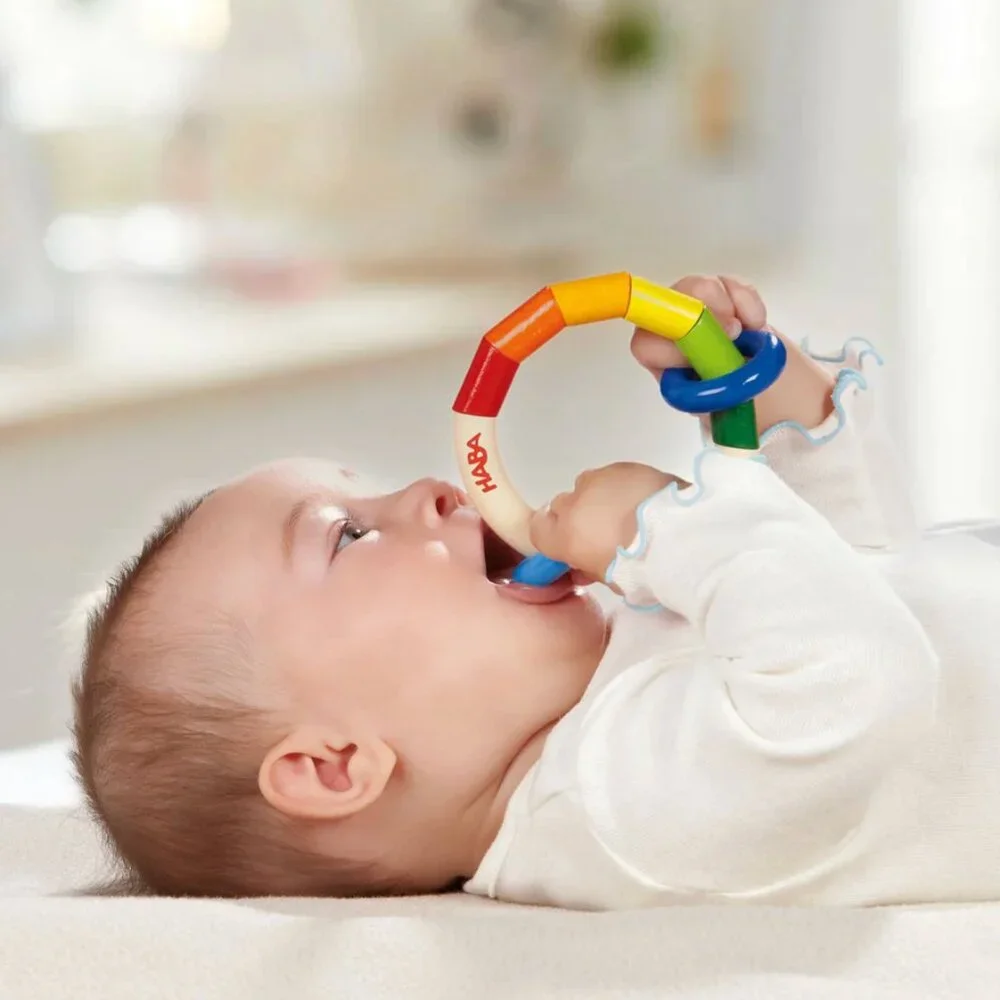 Haba teether grasping