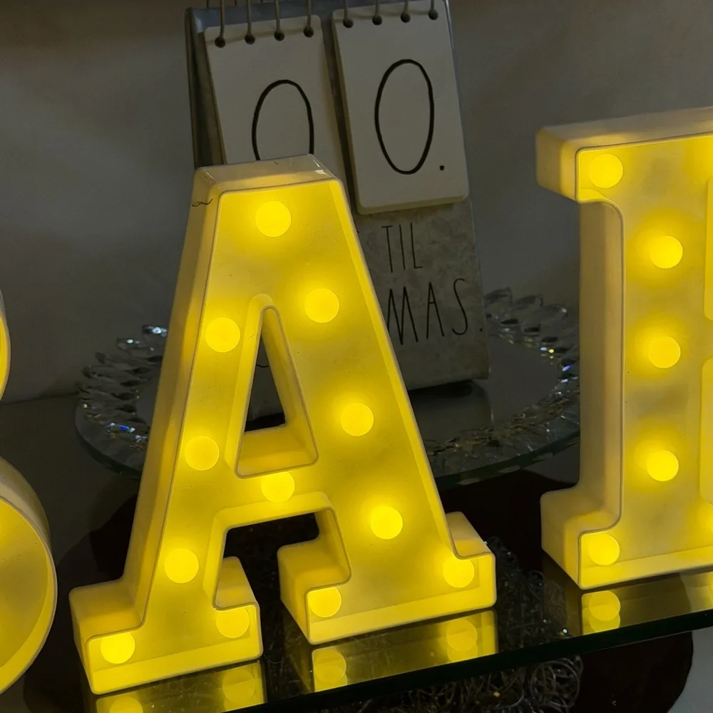 Illuminated BABY Marquee LED Light Sign for Parties, baby shower.