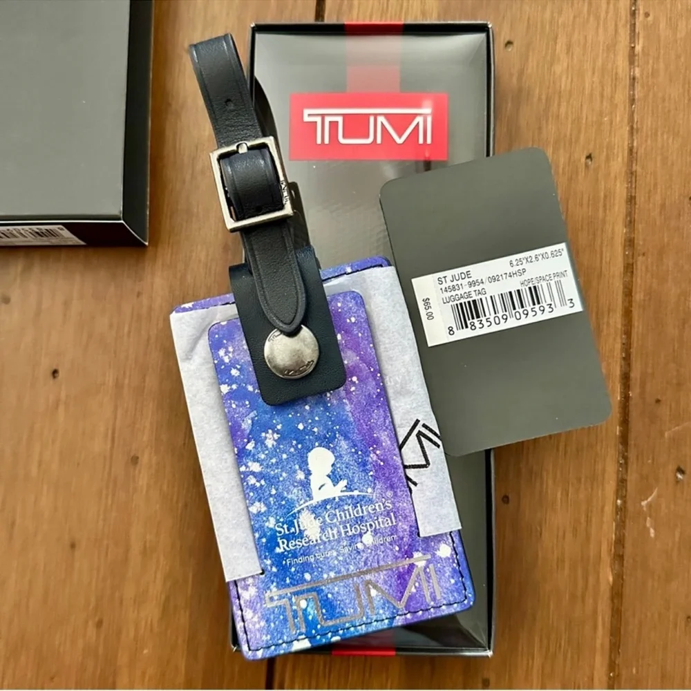 TUMI St. Jude Hope/Space Print Luggage Tag NWT