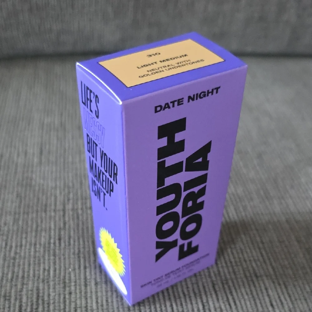 Youthforia Date Night Foundation And Skin Enhancer Set With Beauty Sponges, New.