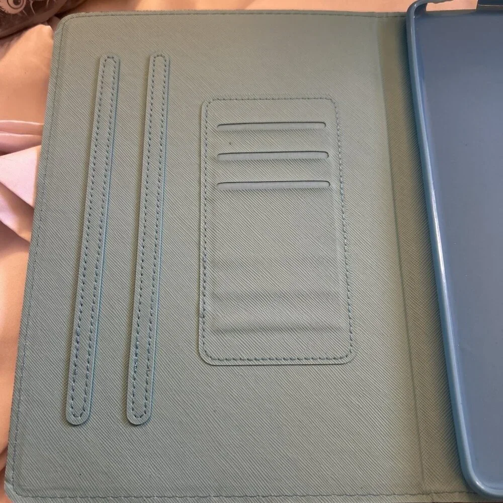 Ipad Tablet Case Cover Protector Turquoise To Dark Blue Geometric Pattern