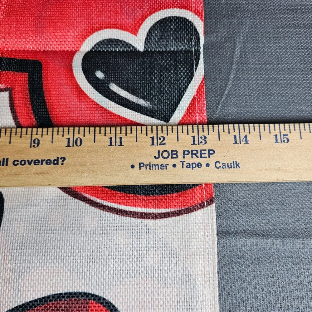 Mouse Ears  Valentines Day Table Runner Love XOXO Hearts 13x72 NEW