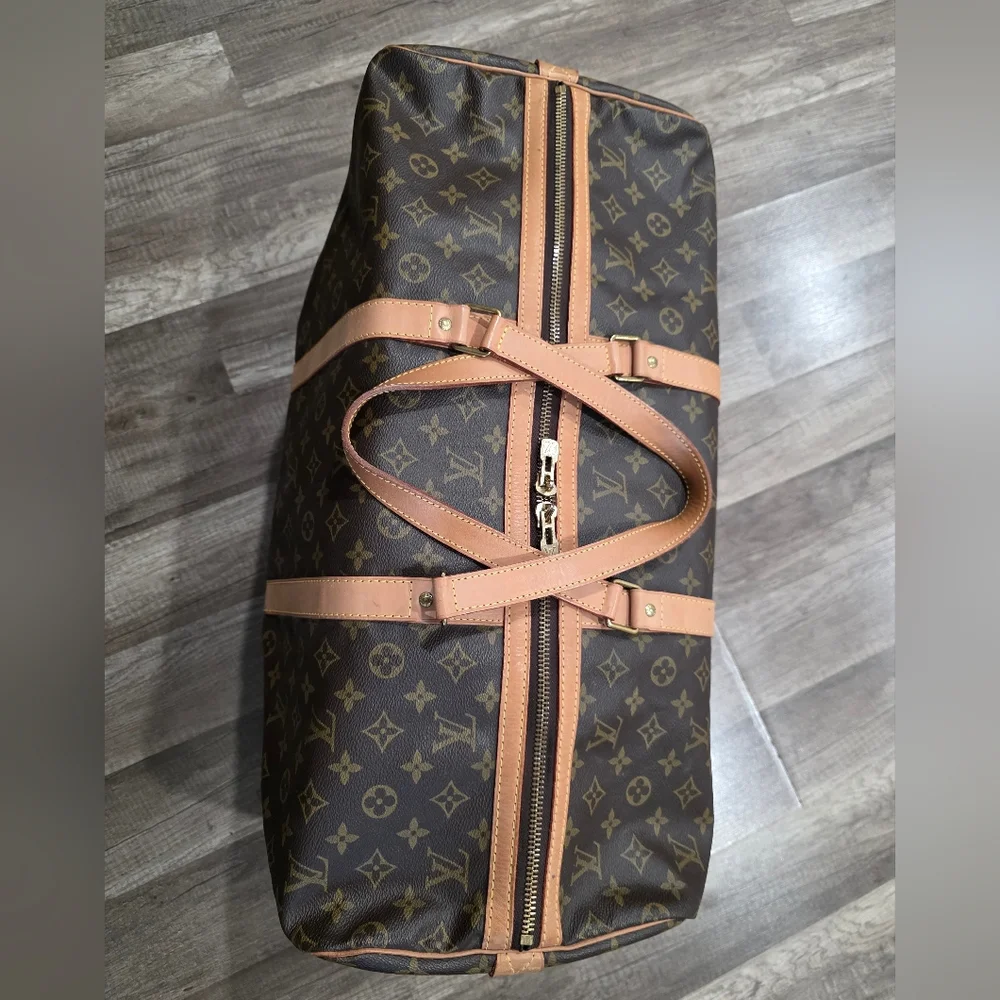 Louis Vuitton SAC SOUPLE 55 Monogram Canvas Duffel Bag CABIN Keepall Vintage