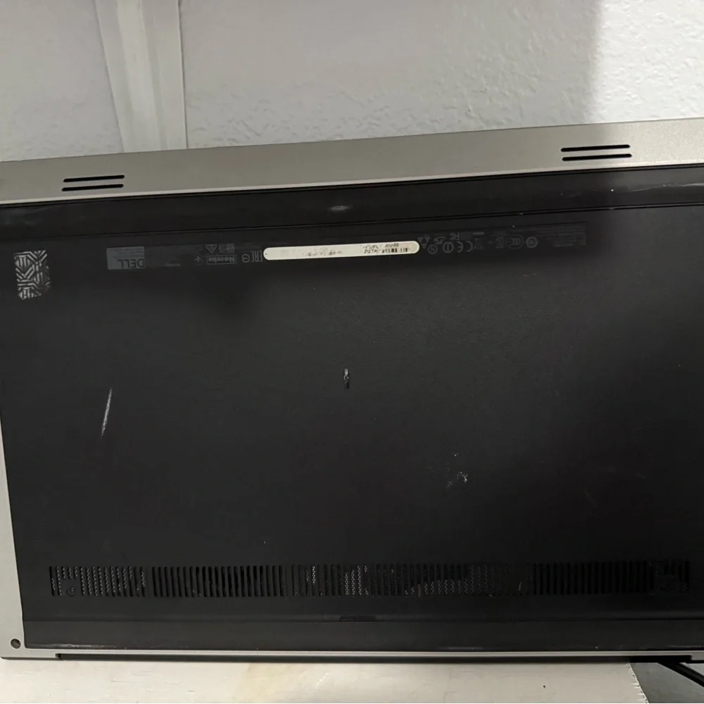 Dell Laptop with Black and Silver Accents