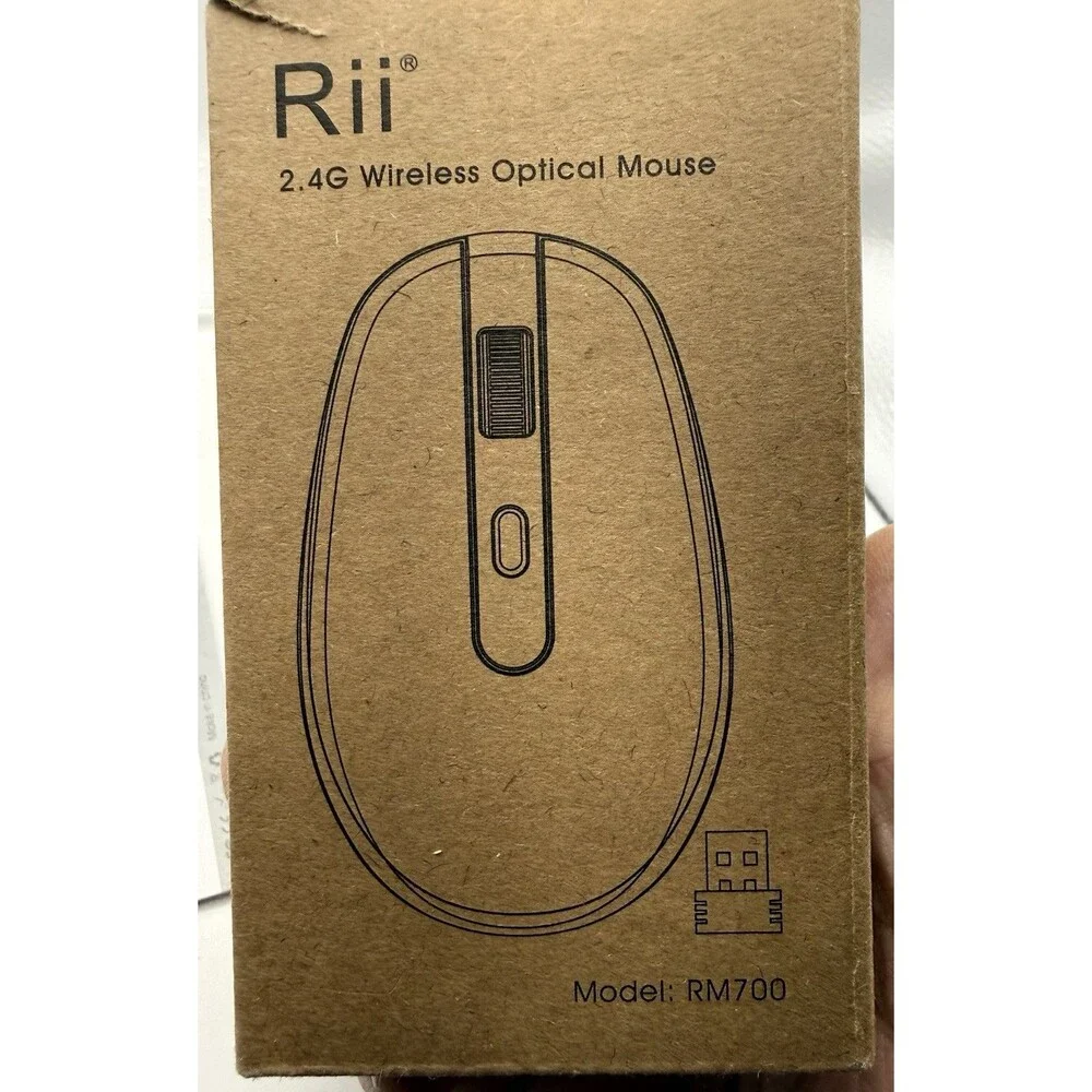 Rii Wireless Mouse RM700 2.4G Silent Mouse,Computer Mouse with USB Nano Receiver