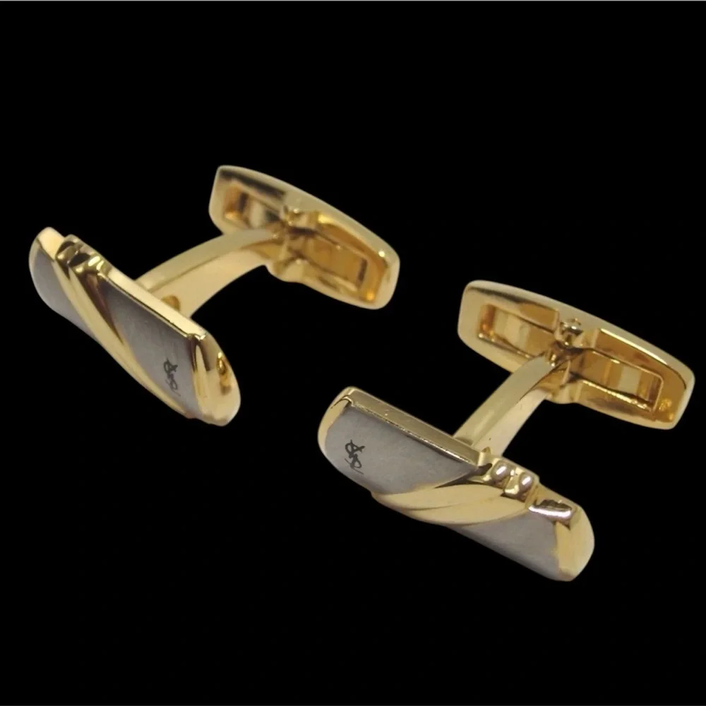 Yves Saint Laurent 3-Pc Gold and Silver Men's Accessory Set 😍